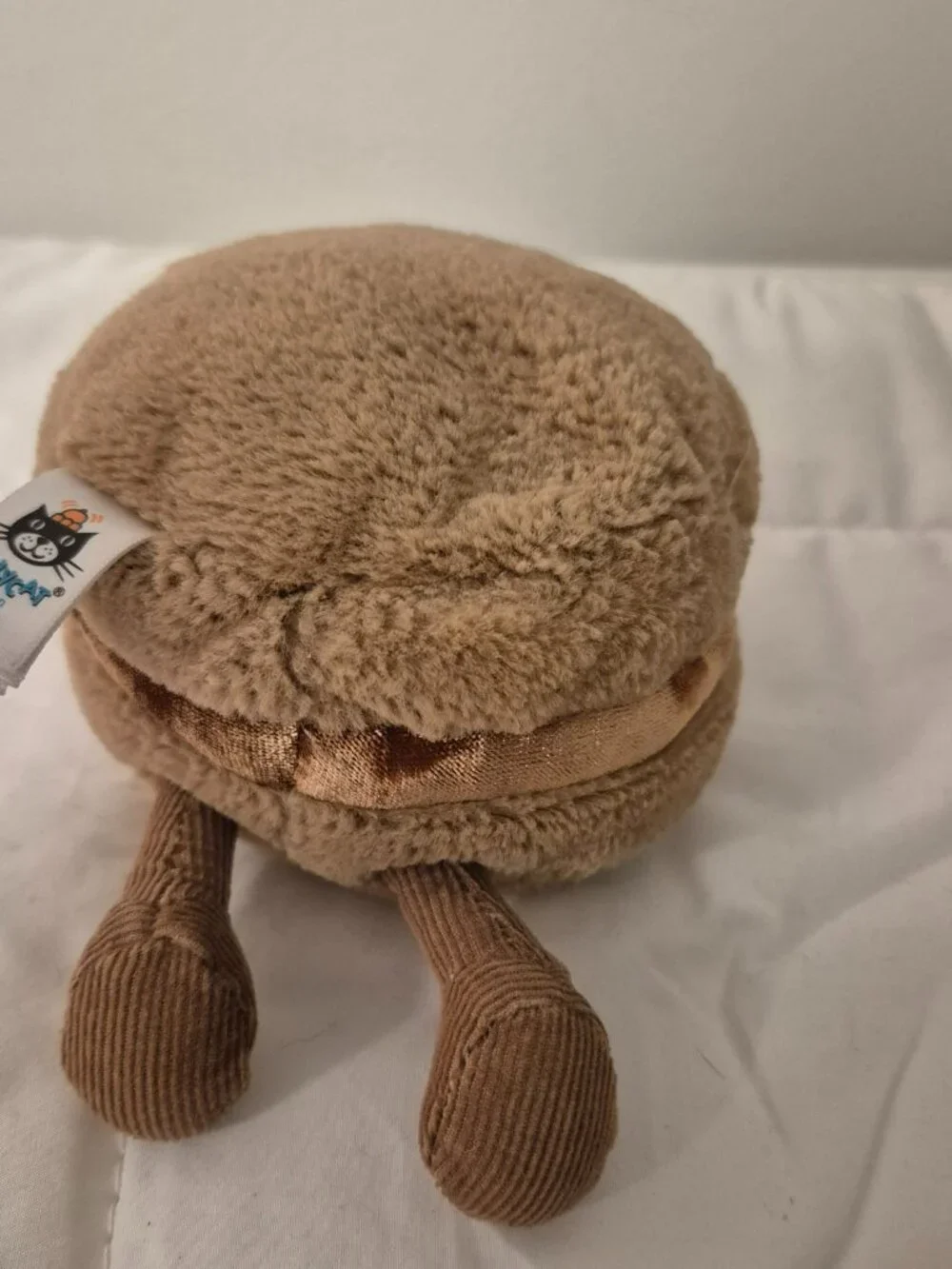 Jellycat Amuseable Macaron Chocolate Brown Plush Rare Retired NICE - Picture 3 of 5